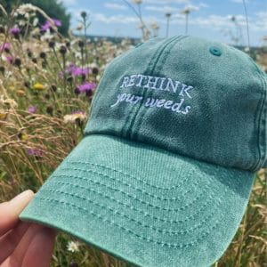 Rethink Your Weeds Statement Cap - Vintage Bottle Green
