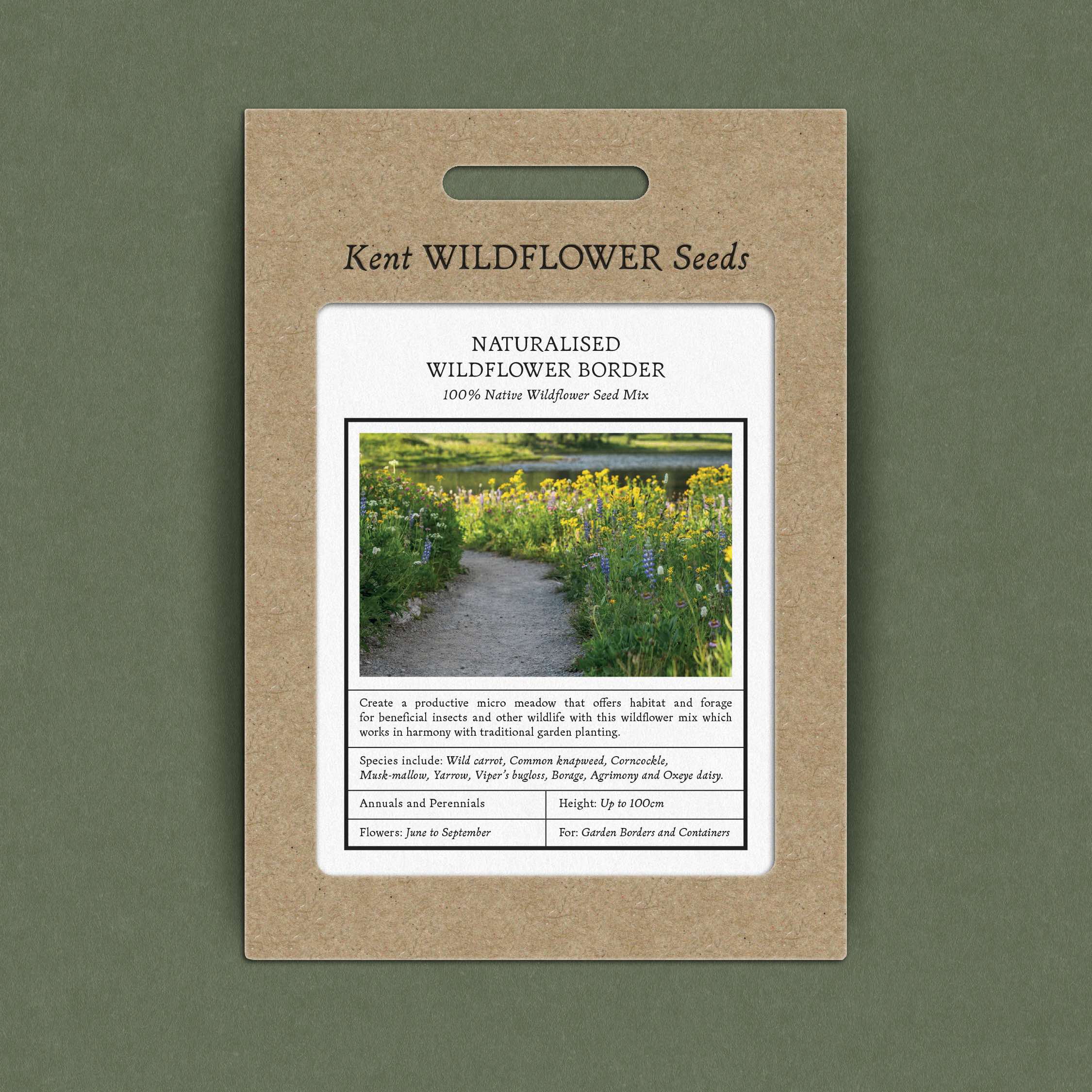 Naturalised Border Wildflower Seed Mix Kent Wildflower Seeds